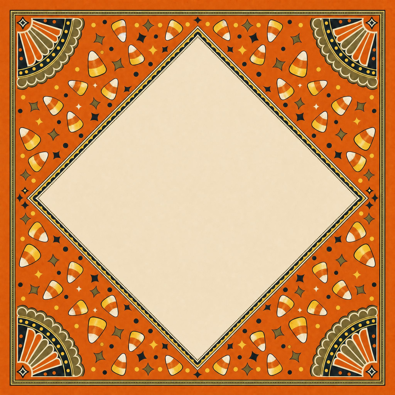 Candy Corn mahjong mat