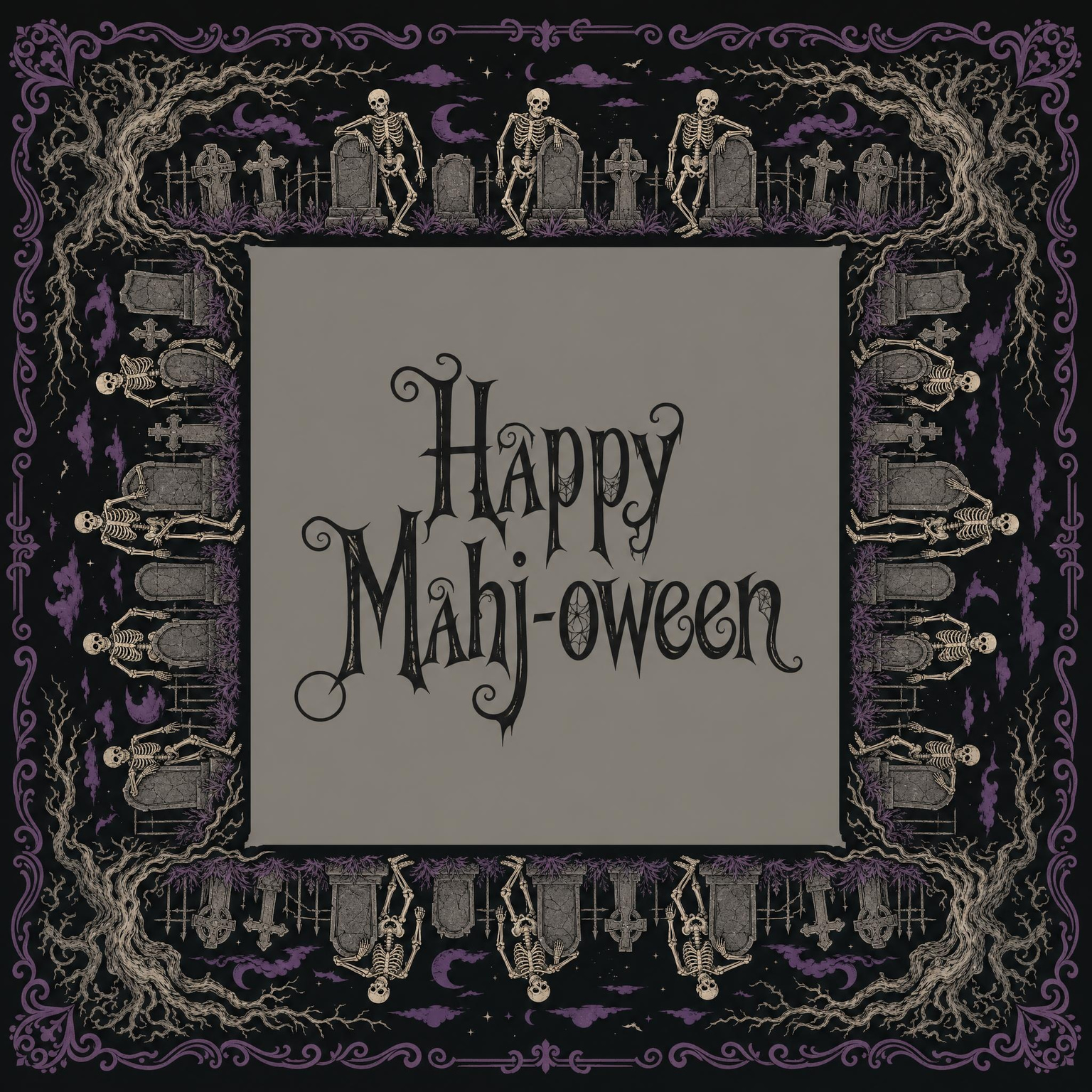Mahj-oween 2 mahjong mat